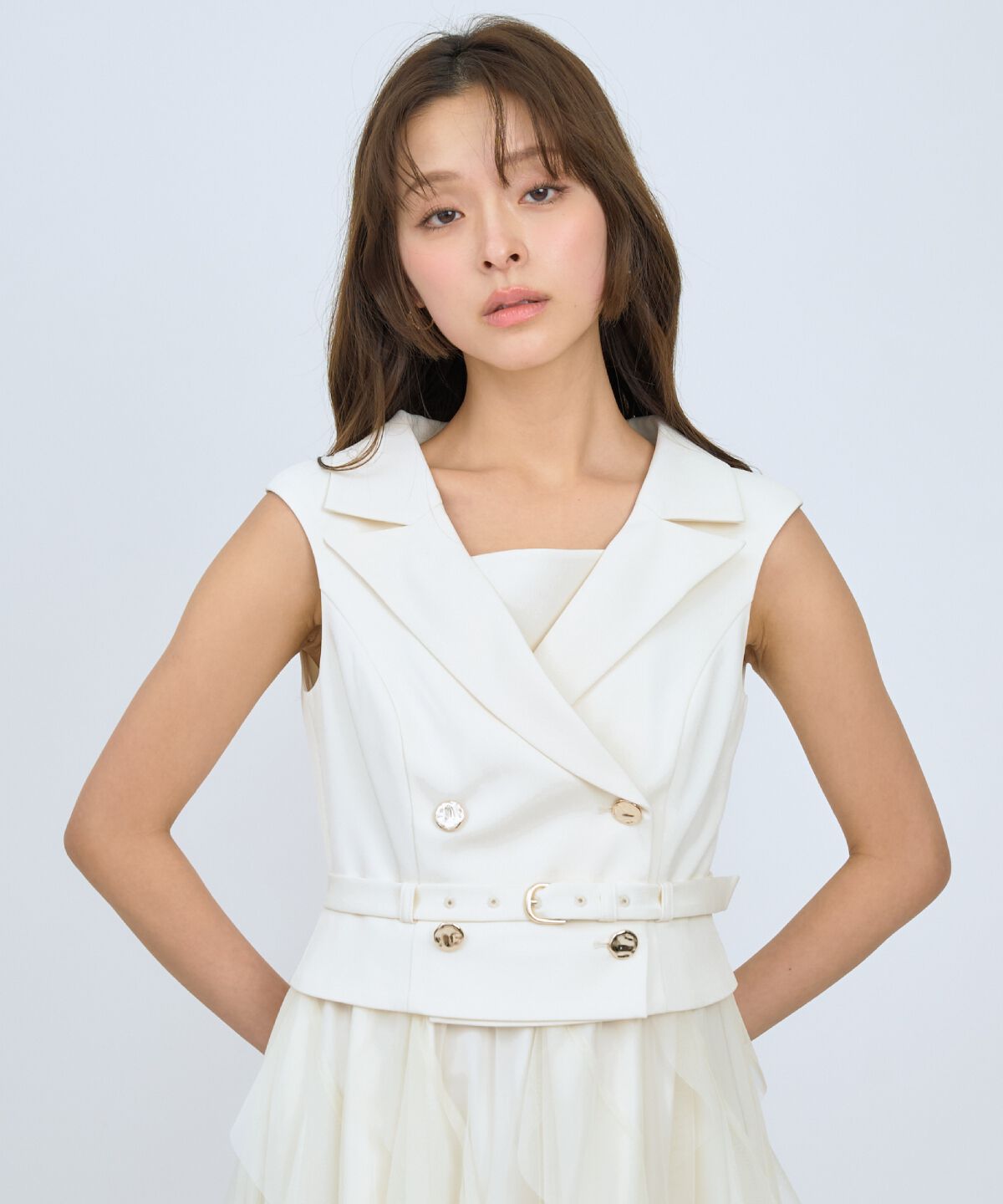 アンドクチュール「アシメチュールトレンチジャンスカ」|ジャンパースカート|