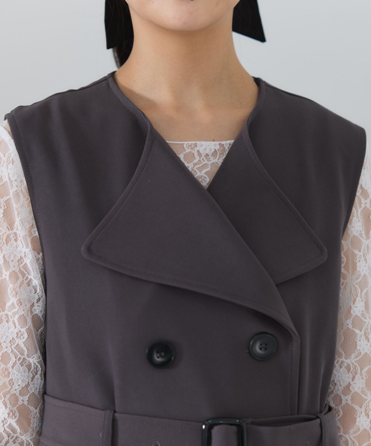 REDYAZEL「3WAYサイドプリーツトレンチコート」|トレンチコート|