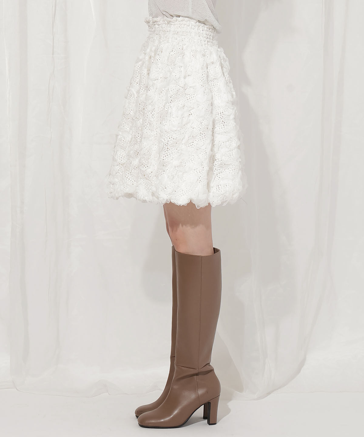 WILLSELECTION「レースバルーンスカート」|フレア|