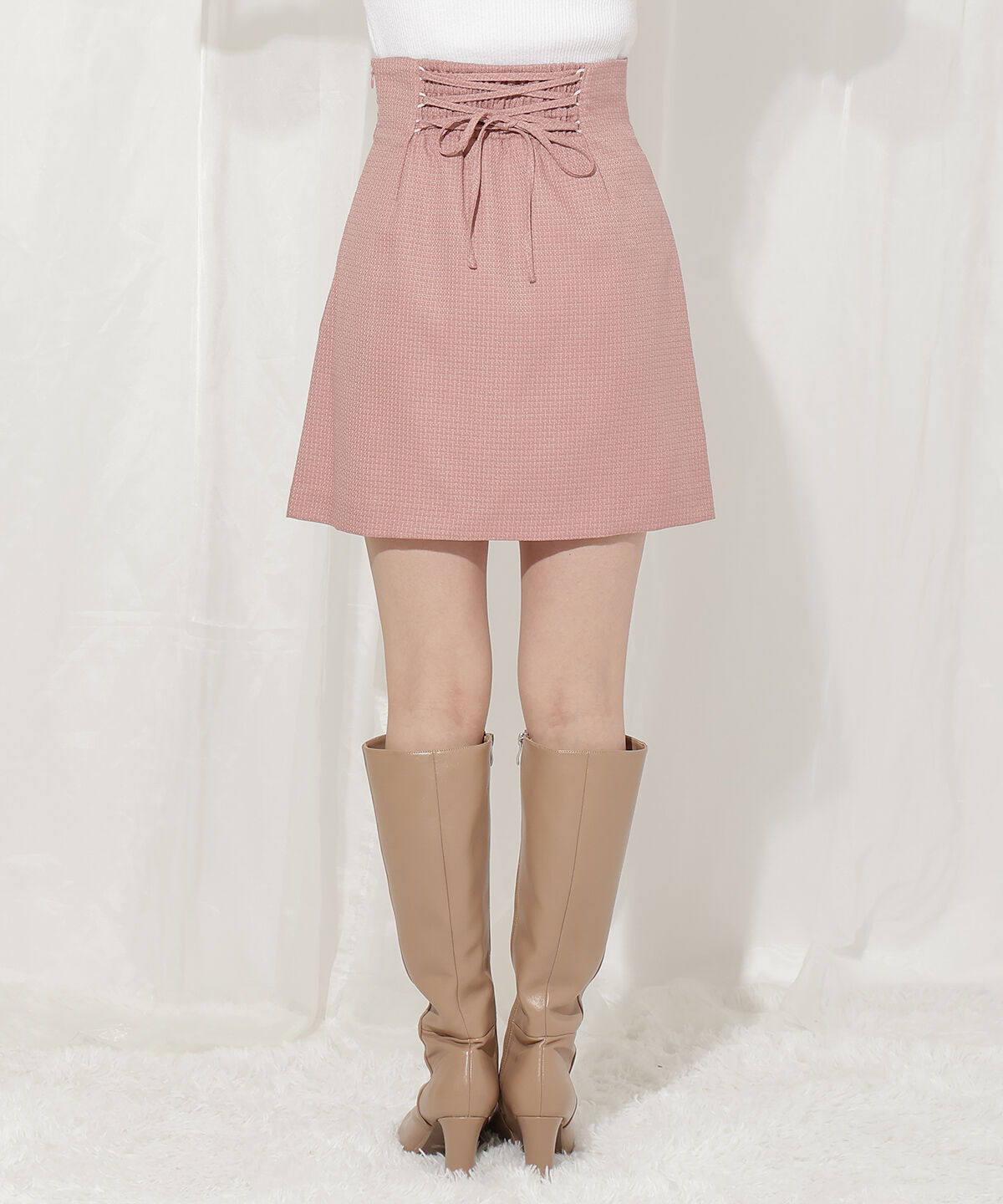 WILLSELECTION「ラインストーンミニスカート」|台形|