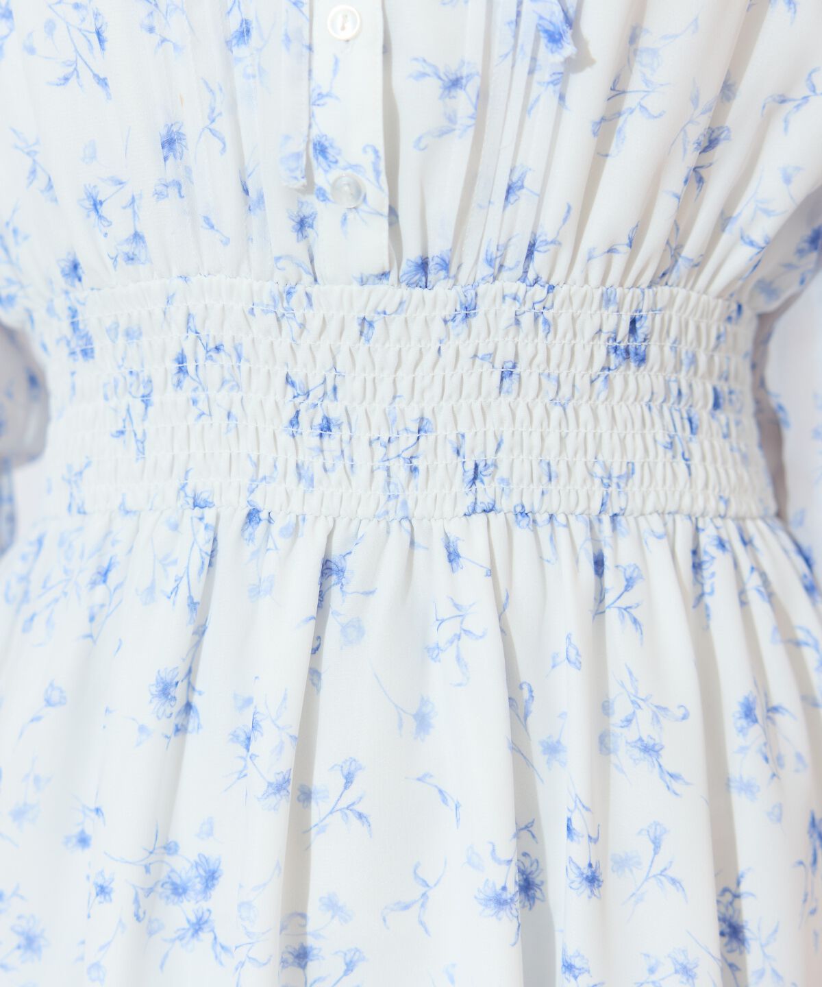 WILLSELECTION「ピンタックウエストシャーリングフラワーワンピース」|ワンピース|