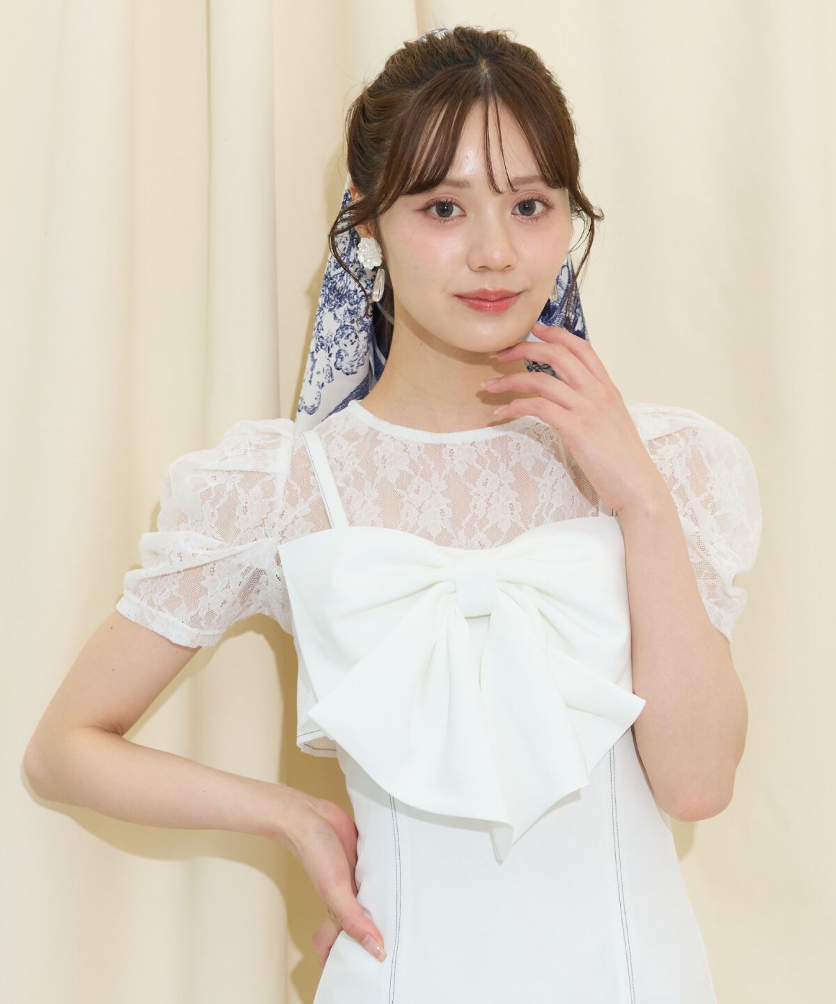 WILLSELECTION「ドレープリボンマーメイドジャンスカ」|ワンピース|