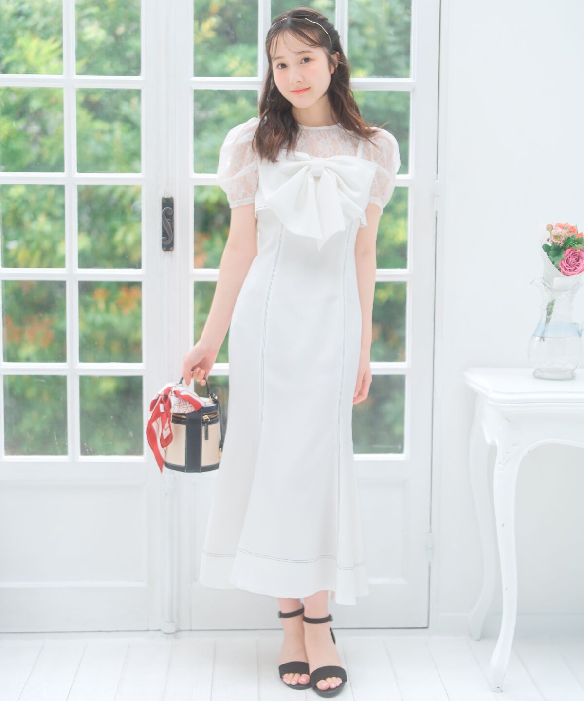 WILLSELECTION「ドレープリボンマーメイドジャンスカ」|ワンピース|