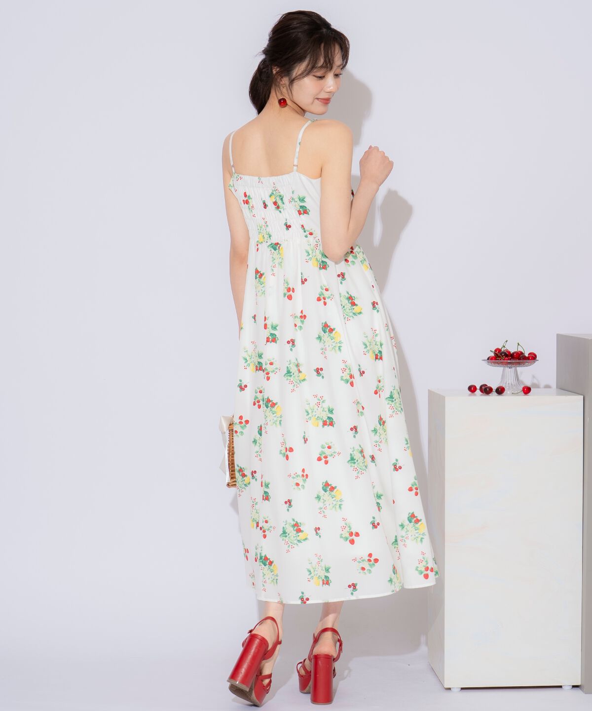 WILLSELECTION「フルーツプリントキャミワンピース」|ワンピース|