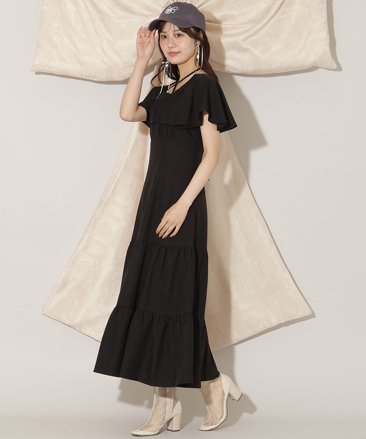 WILLSELECTION「フレアースリーブティアードワンピース」|ワンピース|