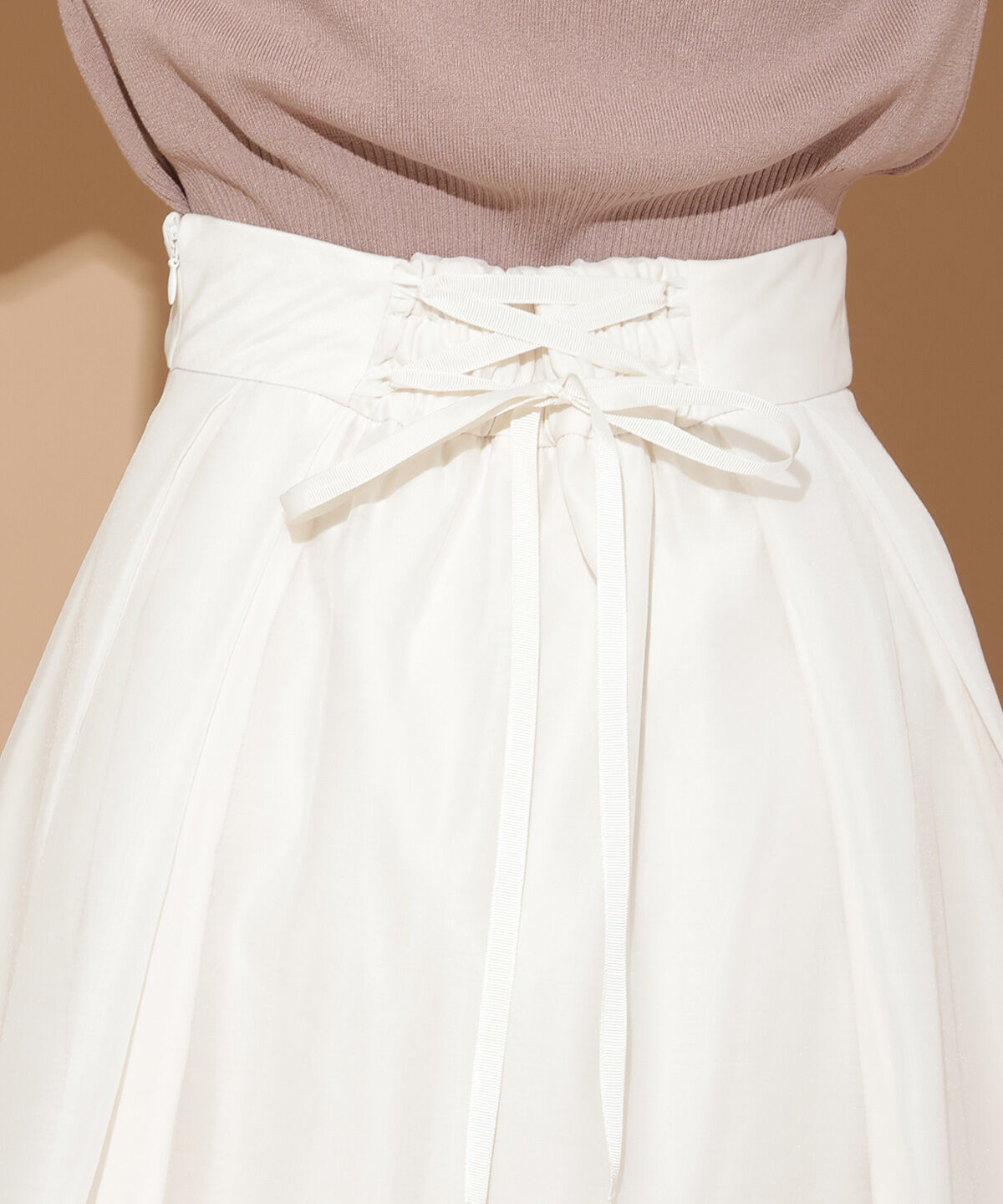 WILLSELECTION「オーガンジータックフレアスカート」|フレア|