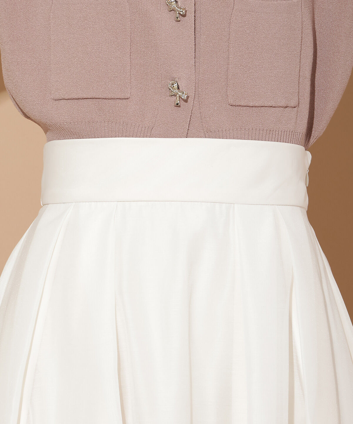 WILLSELECTION「オーガンジータックフレアスカート」|フレア|