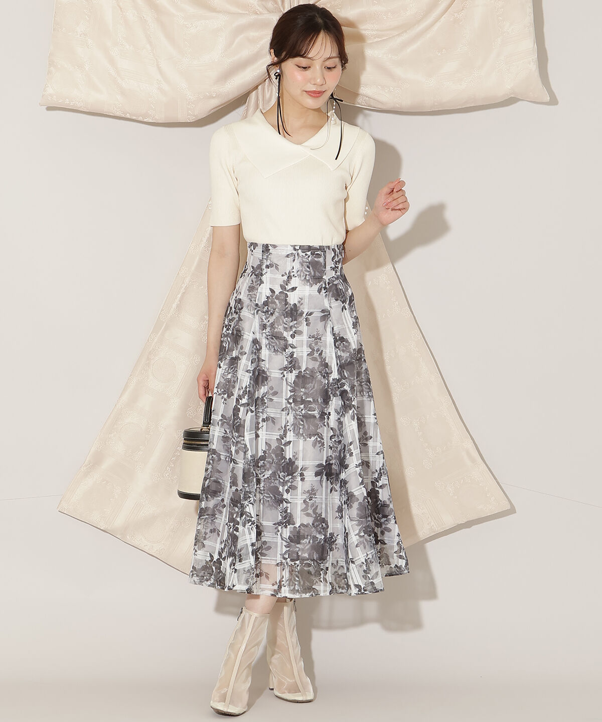 WILLSELECTION「アシメカラーリブニット」|ニット・セーター|