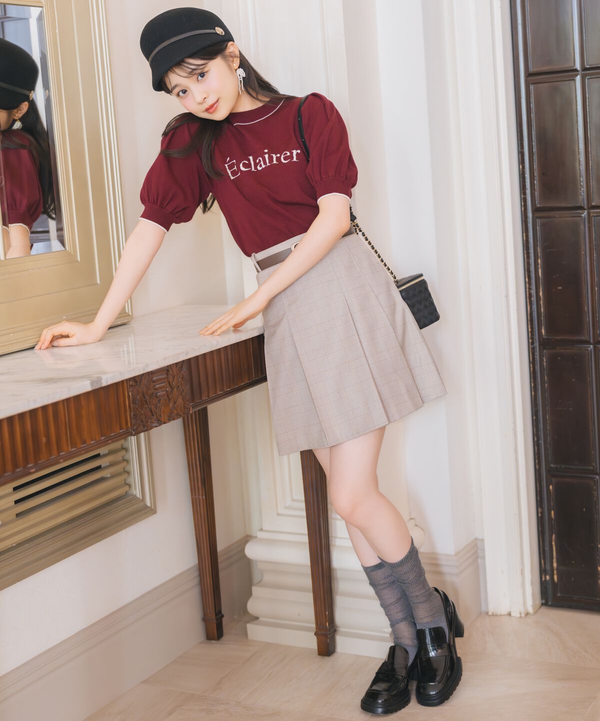 WILLSELECTION「ベルト付きプリーツミニスカート」|スカート|