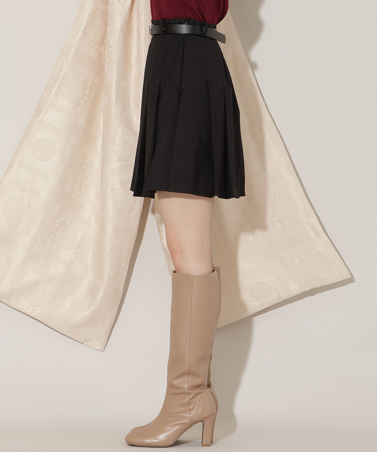 WILLSELECTION「ベルト付きプリーツミニスカート」|スカート|