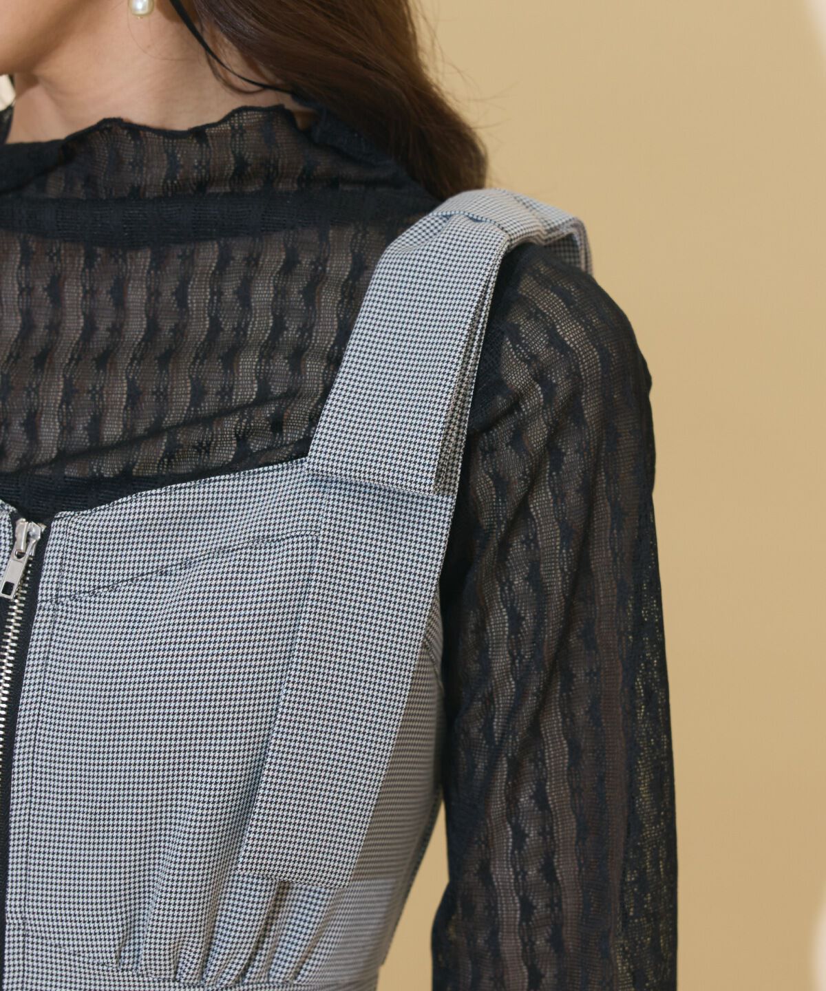 WILLSELECTION「ショルダーリボンフロントZIPワンピース」|ワンピース|