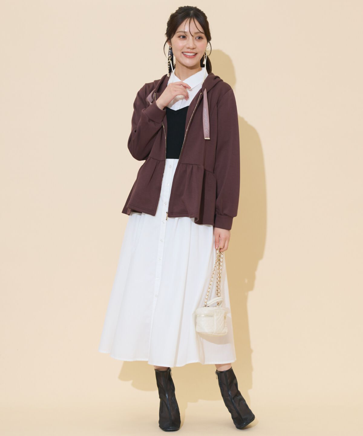 WILLSELECTION「ペプラムパーカー」|パーカー|