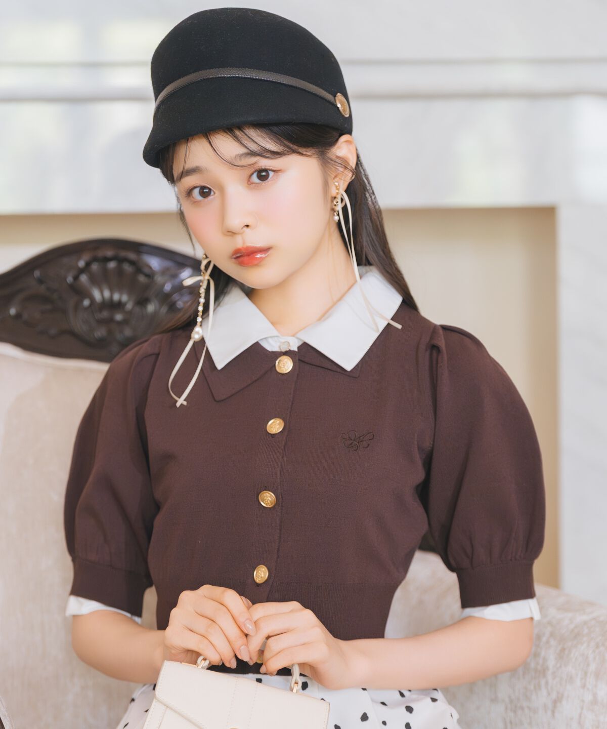 WILLSELECTION「レイヤードカラープルオーバー」|ニット・セーター|ﾀﾞｰｸﾌﾞﾗｳﾝ