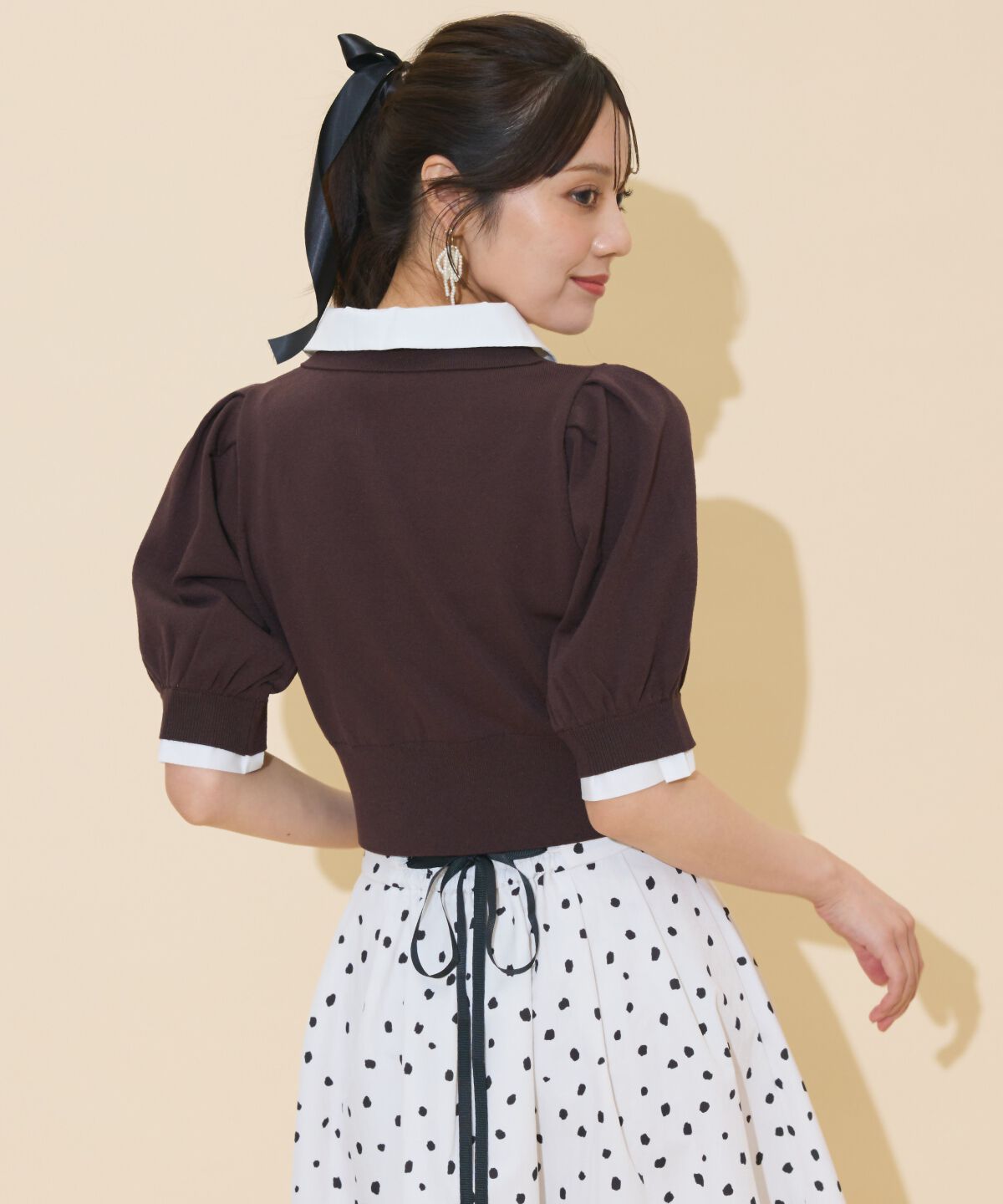 WILLSELECTION「レイヤードカラープルオーバー」|ニット・セーター|