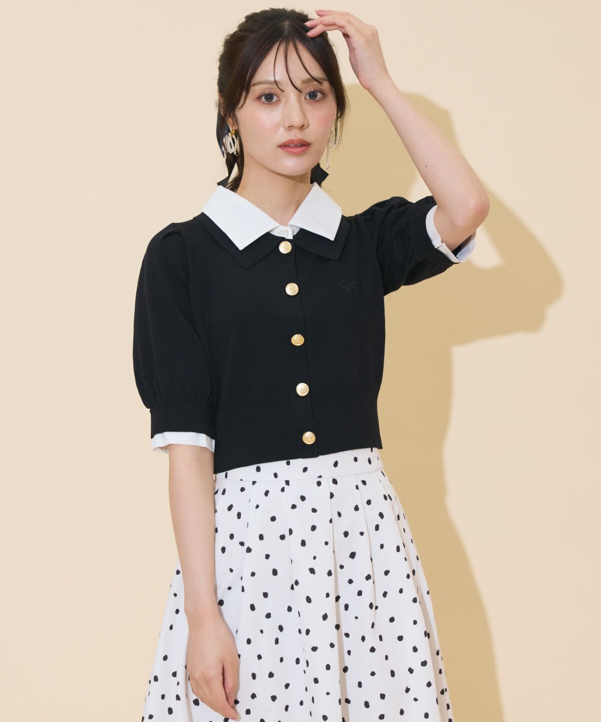 WILLSELECTION「レイヤードカラープルオーバー」|ニット・セーター|