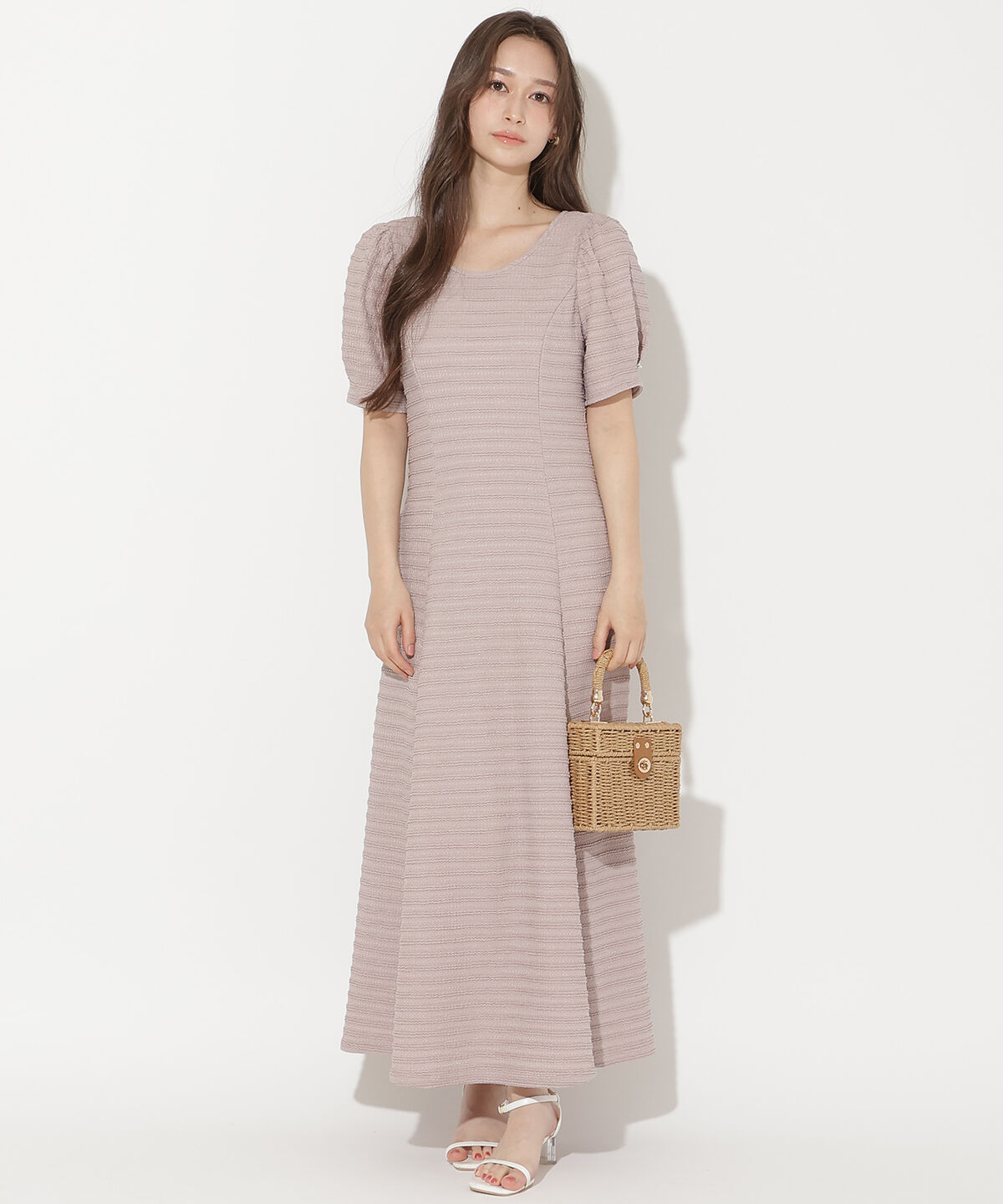 WILLSELECTION「バックオープンフレアカットワンピース」|ワンピース|ラベンダー