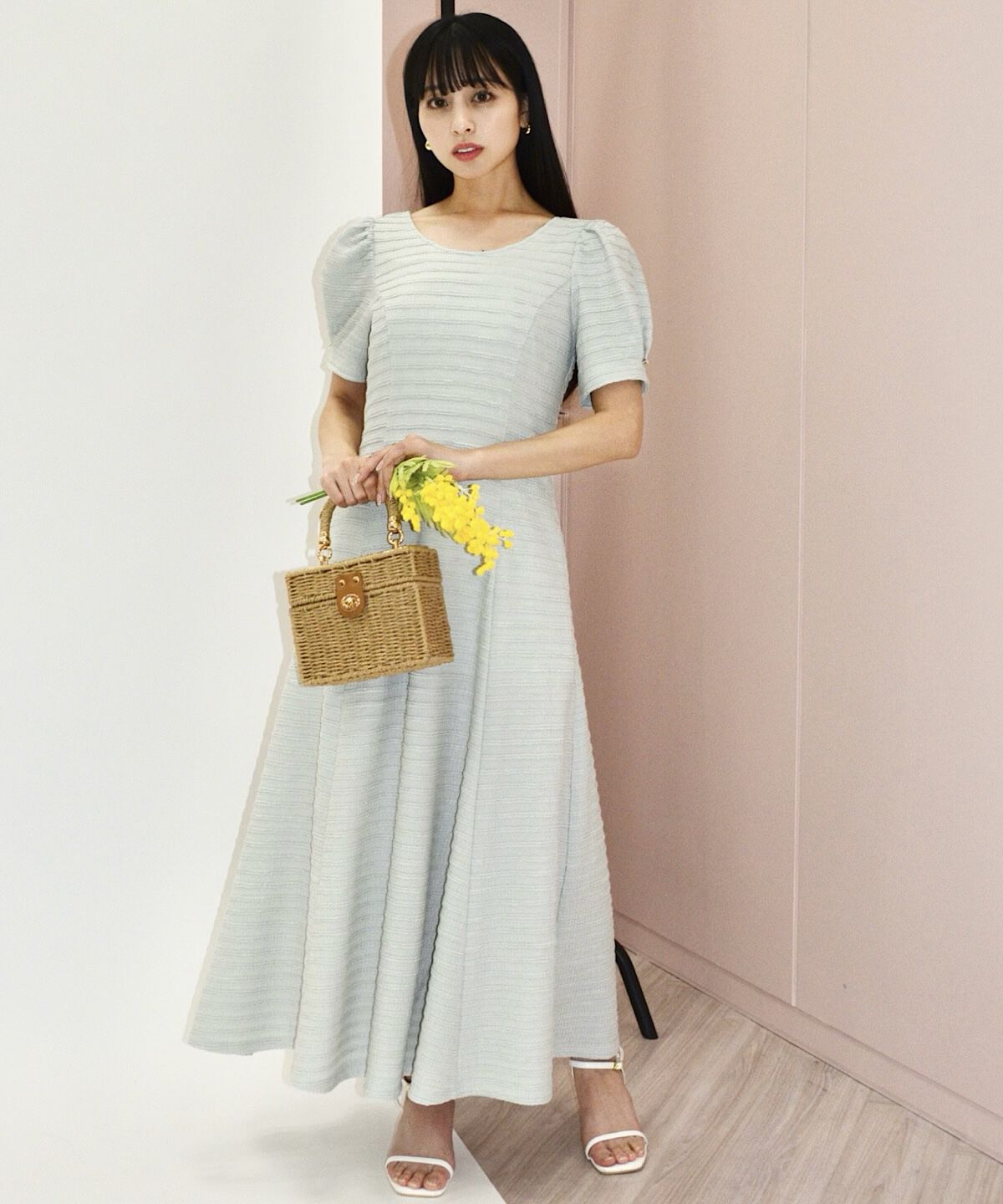 WILLSELECTION「バックオープンフレアカットワンピース」|ワンピース|ミント