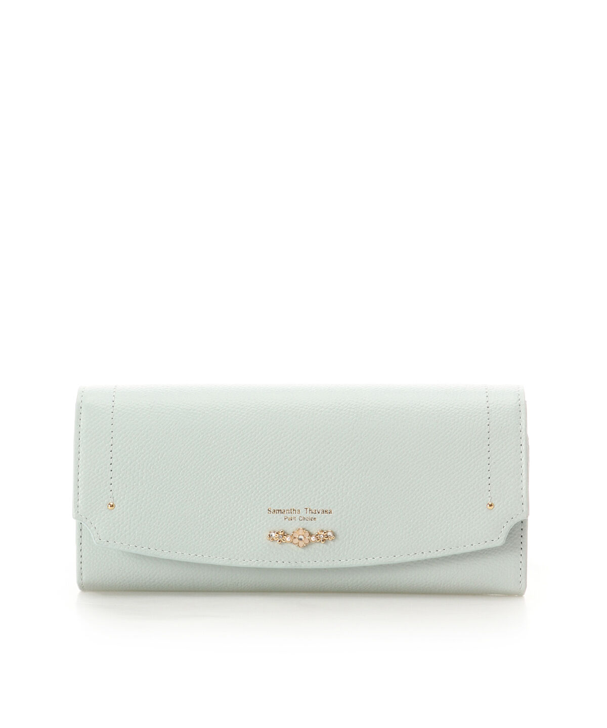 Samantha Thavasa Petit Choice「フラワーアーチ 長財布」|財布|ミント