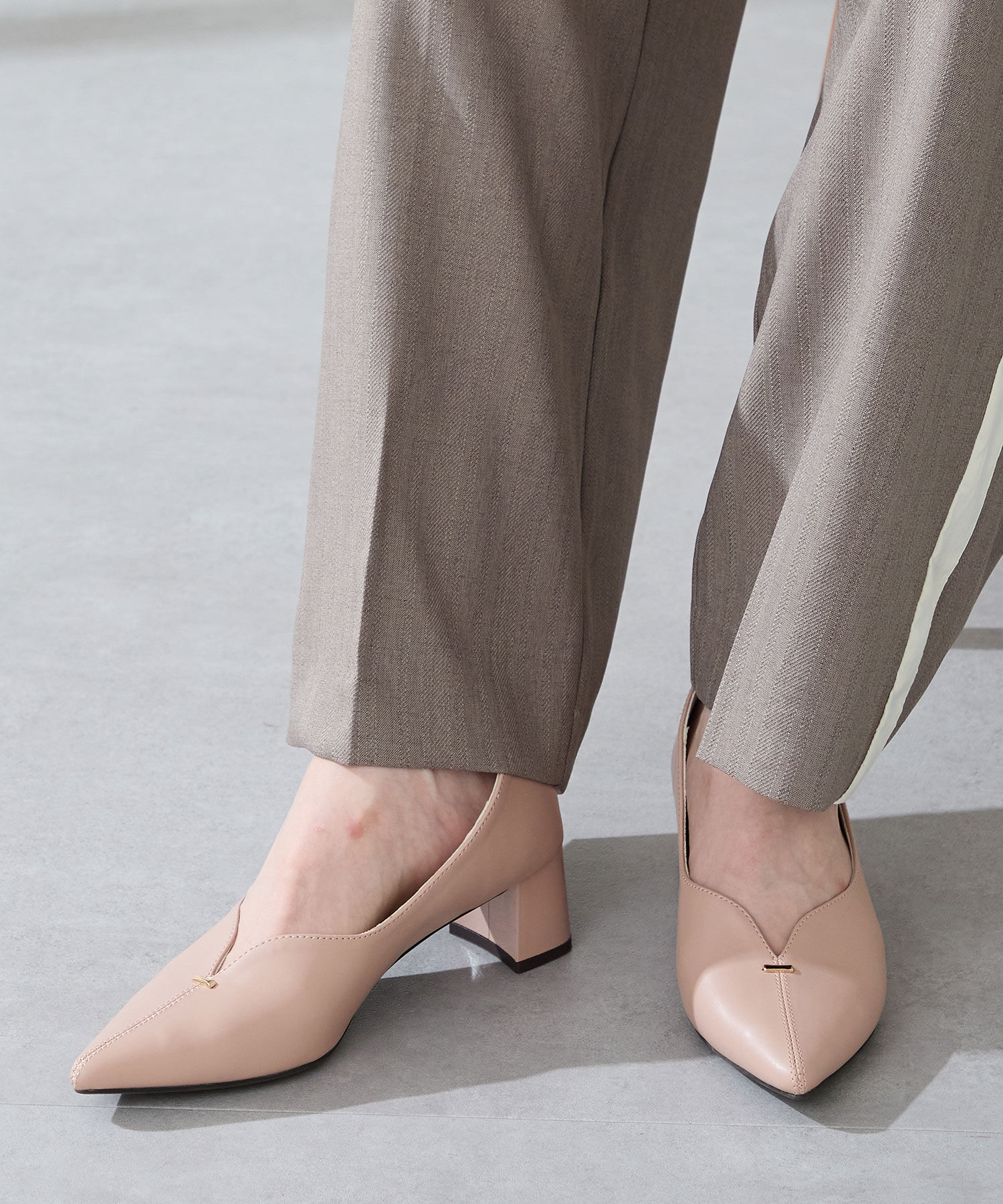 ORiental TRaffic「プチメタルパーツヒールパンプス/51316」|パンプス|PINK