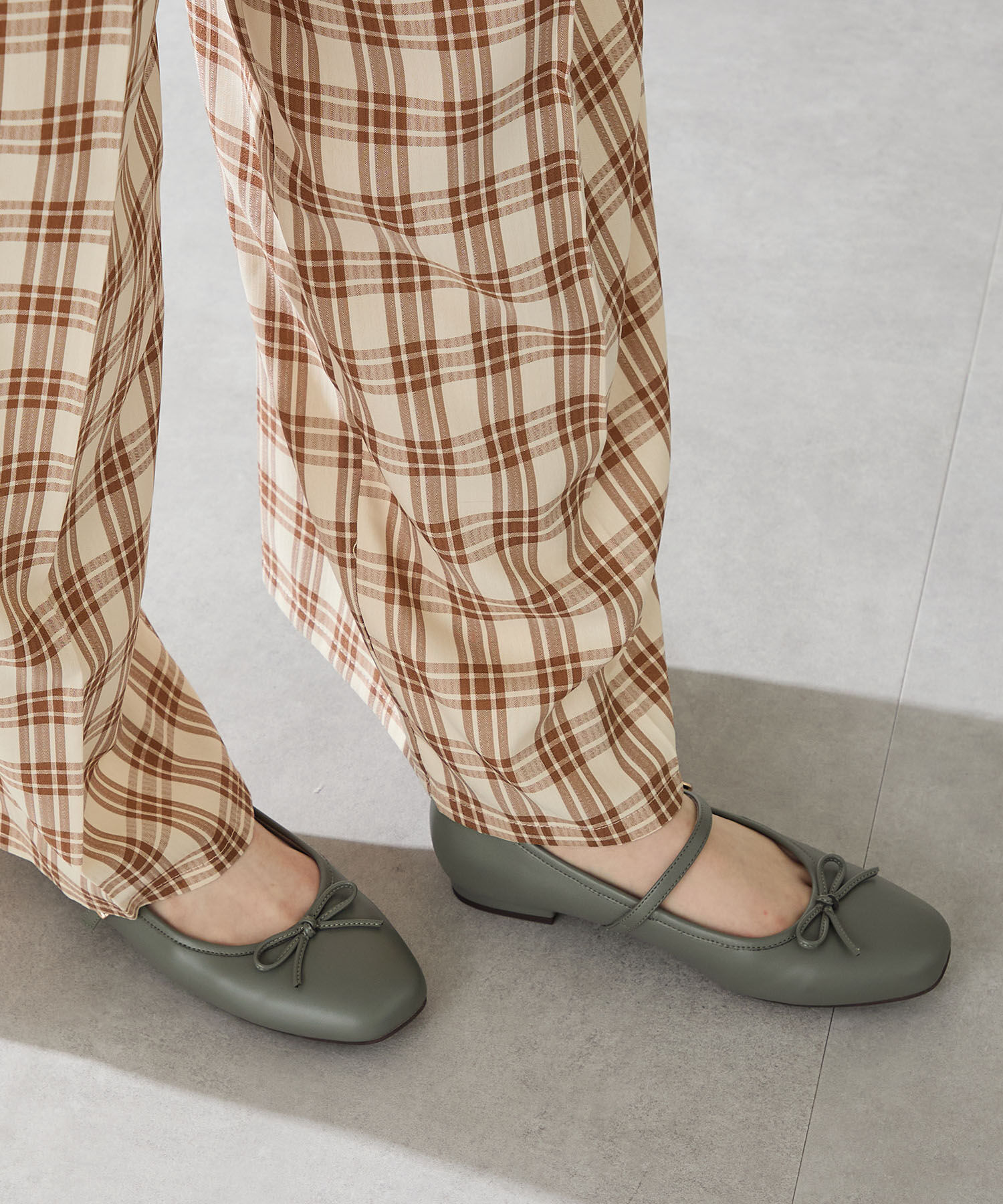 WA Oriental TRaffic「 メリージェーン バレエ パンプス /52313 防寒 起毛 ファー ゴムストラップ」|パンプス|