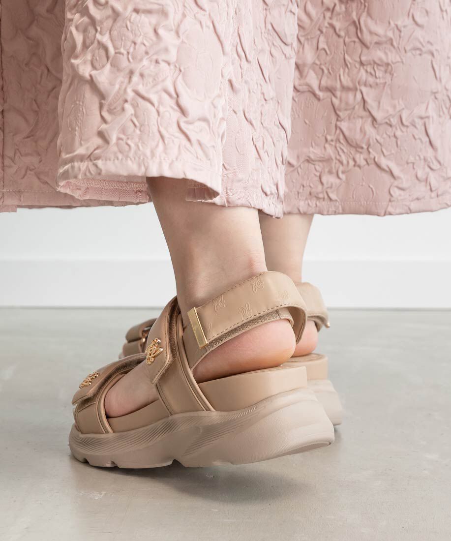  「モノグラムデザインスポーツサンダル」|サンダル|