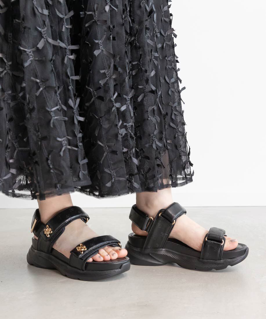  「モノグラムデザインスポーツサンダル」|サンダル|