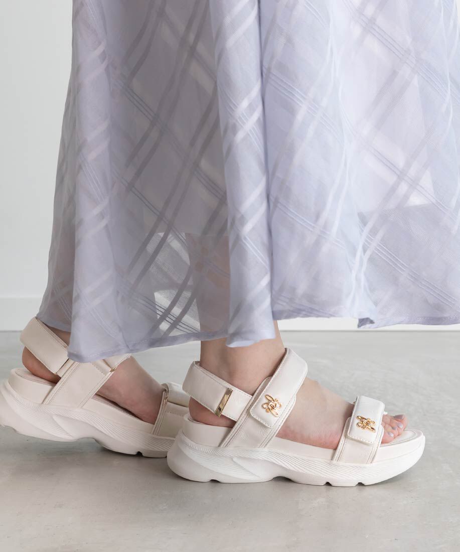  「モノグラムデザインスポーツサンダル」|サンダル|