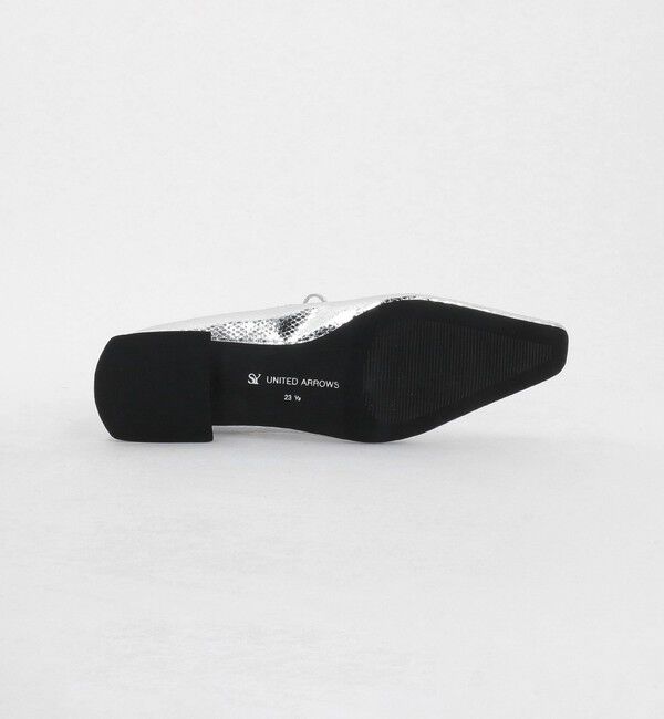 SY UNITED ARROWS「＜SY＞ウェーブカットリボン フラット25&uarr;」|パンプス|