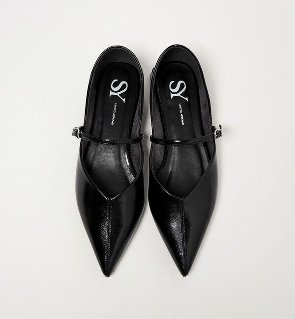 SY UNITED ARROWS「＜SY＞ ポインテッドベルト フラット20&uarr;」|パンプス|