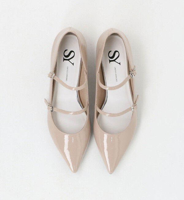 ODETTE E ODILE「＜SY＞ ポインテッド ダブルストラップ フラット15&uarr;」|パンプス|