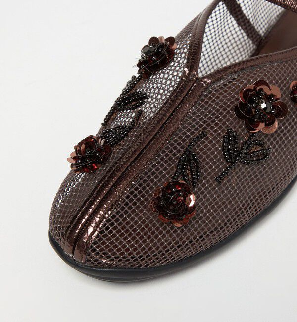 ODETTE E ODILE「＜SY＞ フラワーメッシュチャイナ フラット20&uarr;」|パンプス|