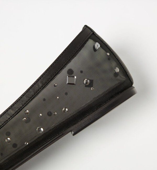 UNITED ARROWS「チュール ビジュー バレエシューズ」|バレエシューズ|