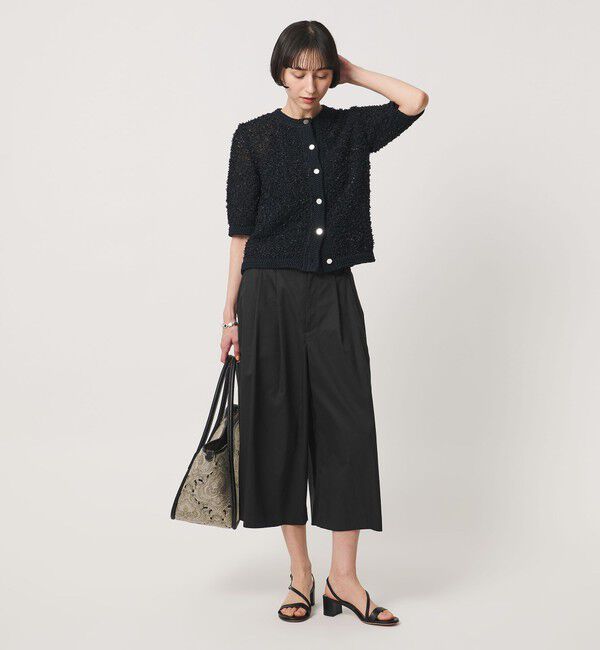 UNITED ARROWS「ギャバ クロップド パンツ」|キュロット|