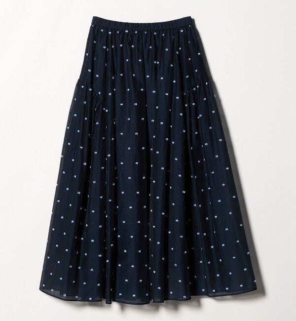 UNITED ARROWS「2トーン ドット ジャガード フレアスカート」|フレア|