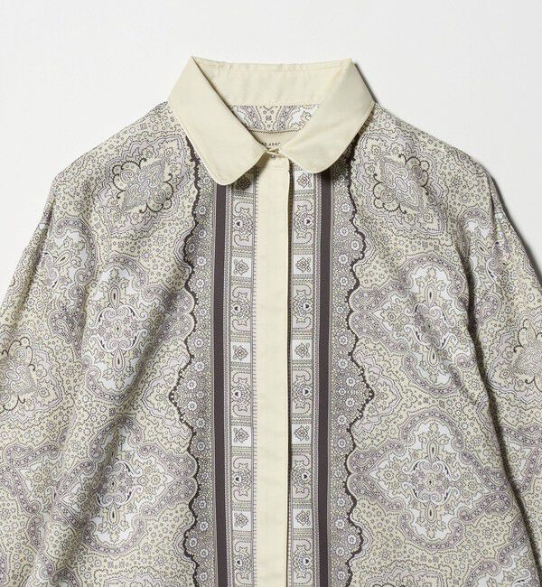 UNITED ARROWS「スカーフ プリント シャツ ‐ウォッシャブル‐」|シャツ・ブラウス|