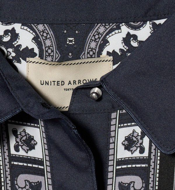 UNITED ARROWS「スカーフ プリント シャツ ‐ウォッシャブル‐」|シャツ・ブラウス|