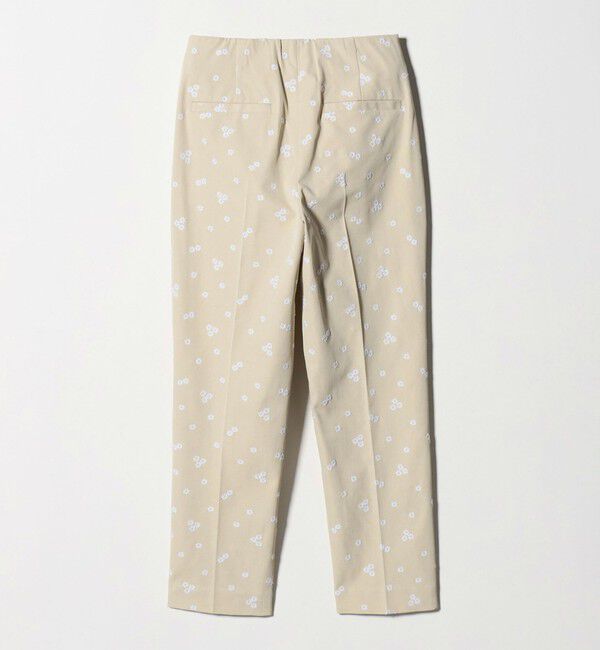 UNITED ARROWS「エンブロイダリー フラワー スリム テーパードパンツ ‐ウォッシャブル‐」|チノ|