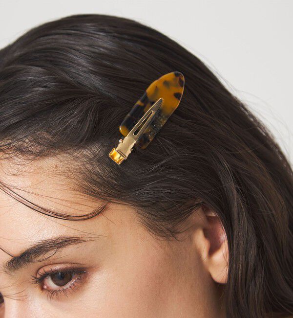 UNITED ARROWS green label relaxing「＜PEIGNEE＞ ヘアクリップ / PAIR」|ピアス|MD.BROWN