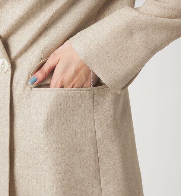 UNITED ARROWS green label relaxing「［size SHORTあり］リネンライク 2B ジャケット」|テーラードジャケット|