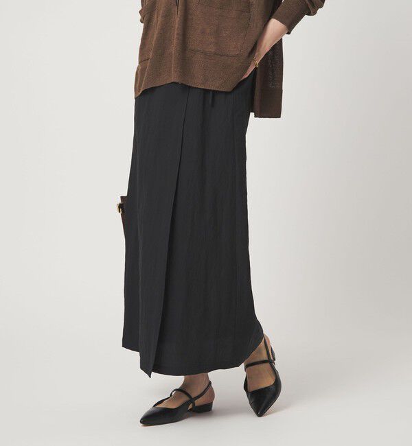 UNITED ARROWS green label relaxing「［size SHORTあり］フィブリル ナロー スカート」|タイト|BLACK