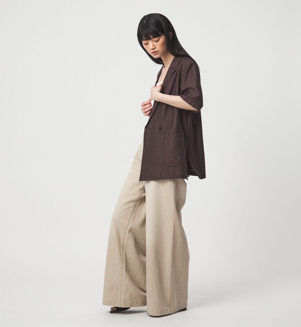 EMMEL REFINES「＜EMMEL REFINES＞EM  ソフト ワイド DNM パンツ」|チノ|