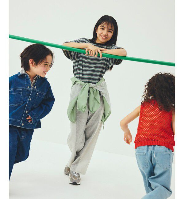 UNITED ARROWS green label relaxing「【スタメンシリーズ】ボーダーＴシャツ / キッズ  100cm-160cm」|Tシャツ・カットソー|