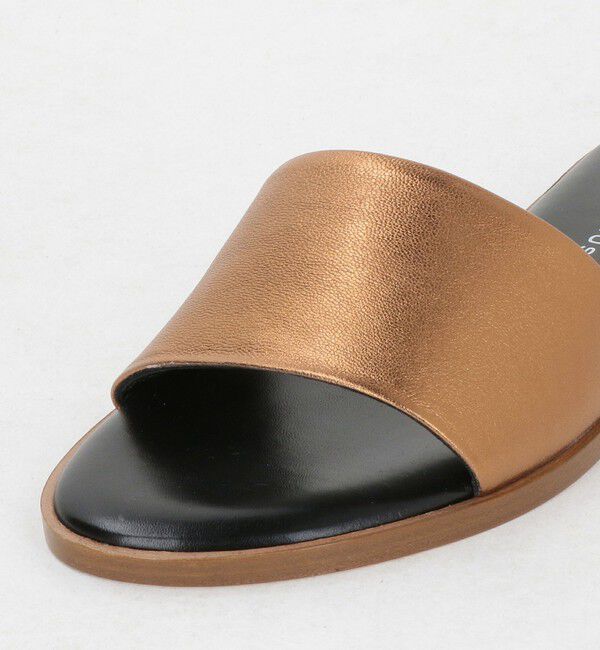 EMMEL REFINES「＜FABIO RUSCONI＞メタリック フラット ミュール＜ Select by EMMEL REFINES ＞」|サンダル|