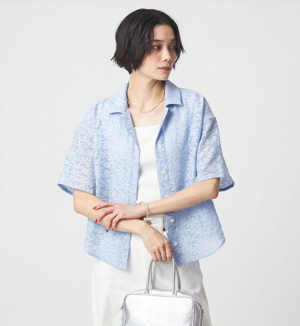 UNITED ARROWS green label relaxing「ジャガード シャツ」|シャツ・ブラウス|