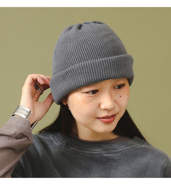 BEAMSBOY「organicsta / 2ロール ビーニー」|その他|GREY