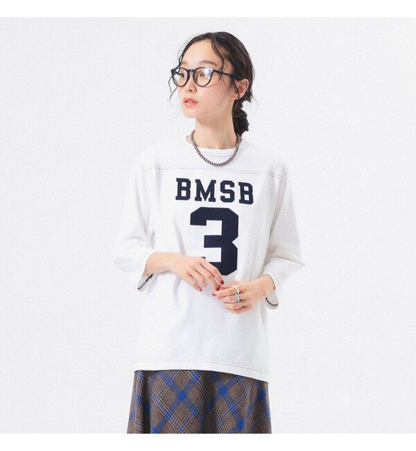 BEAMSBOY「テンジク フットボール 3/4 Tシャツ ＜定番 / 着回し力抜群＞」|Tシャツ・カットソー|WHITE