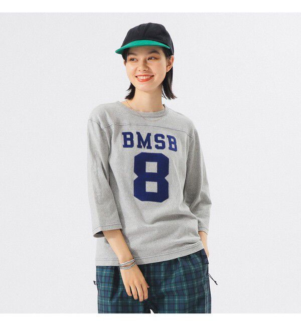 BEAMSBOY「テンジク フットボール 3/4 Tシャツ ＜定番 / 着回し力抜群＞」|Tシャツ・カットソー|GREY