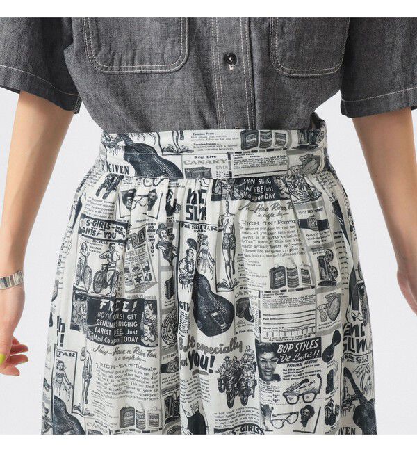 BEAMSBOY「【別注】BINDU / アドバタイジング スカート」|スカート|