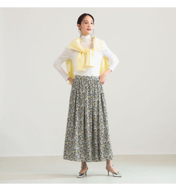 Demi-Luxe BEAMS 「プチフラワー プリント スカート」|スカート|