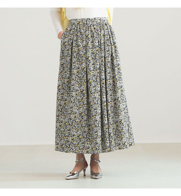 Demi-Luxe BEAMS 「プチフラワー プリント スカート」|スカート|